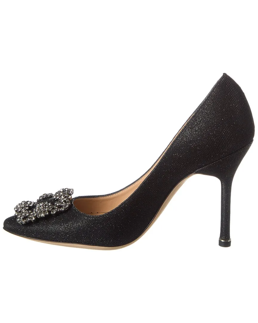 Manolo Blahnik Hangisi 105 Glitter Pump Shoes_Manolo-Blahnik