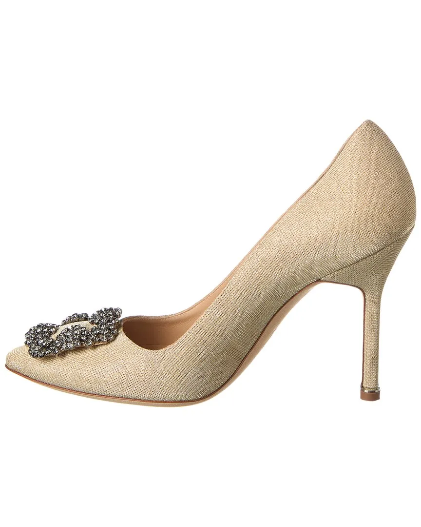 Manolo Blahnik Hangisi 105 Glitter Pump Shoes_Manolo-Blahnik