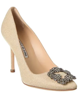 Manolo Blahnik Hangisi 105 Glitter Pump Shoes_Manolo-Blahnik