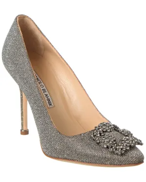 Manolo Blahnik Hangisi 105 Glitter Pump Shoes_Manolo-Blahnik