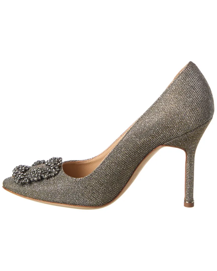 Manolo Blahnik Hangisi 105 Glitter Pump Shoes_Manolo-Blahnik