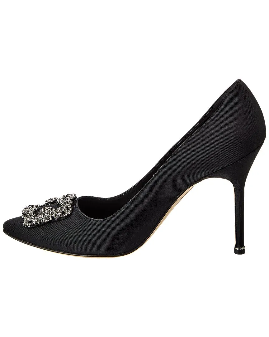 Manolo Blahnik Hangisi 105 Grosgrain Pump Shoes_Manolo-Blahnik