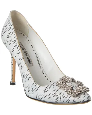 Manolo Blahnik Hangisi 105 Jacquard Pump Shoes_Manolo-Blahnik