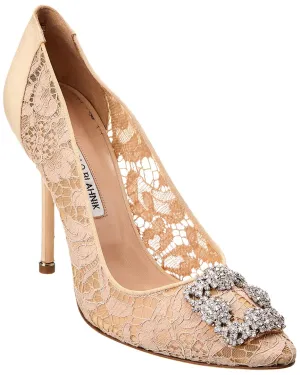 Manolo Blahnik Hangisi 105 Lace Pump Shoes_Manolo-Blahnik