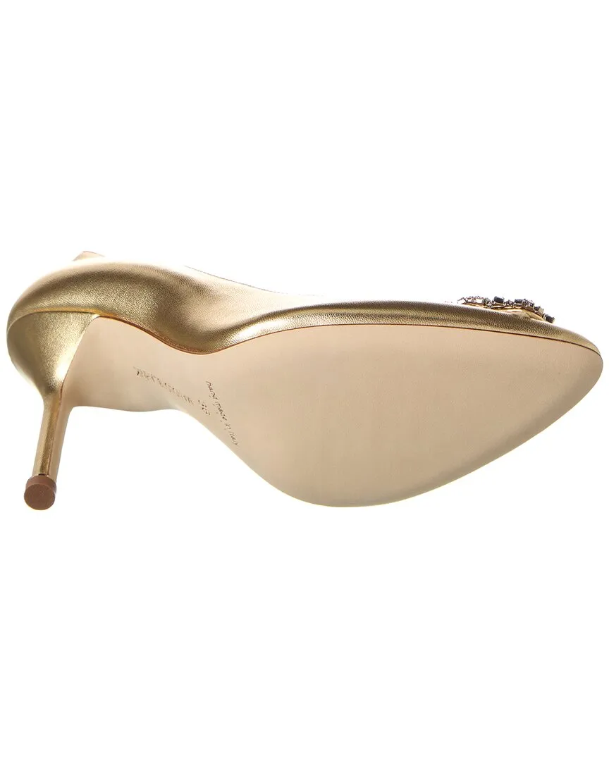 Manolo Blahnik Hangisi 105 Leather Pump Shoes_Manolo-Blahnik