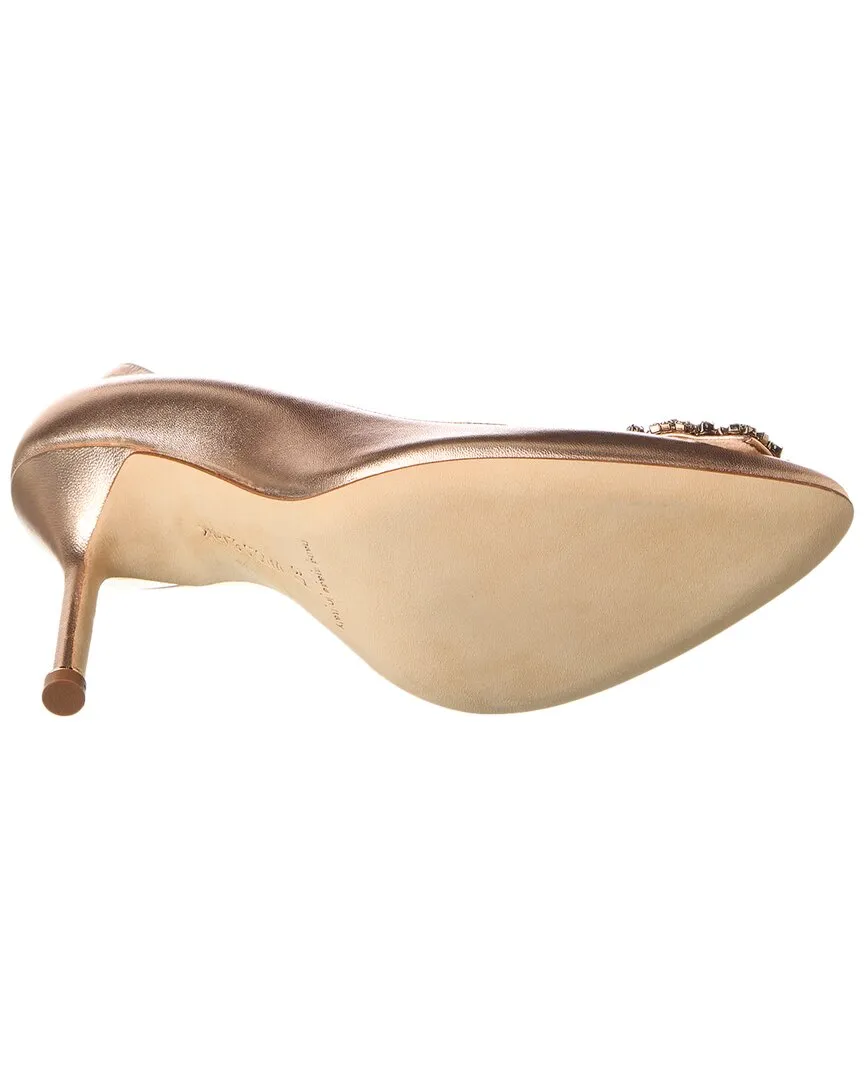 Manolo Blahnik Hangisi 105 Leather Pump Shoes_Manolo-Blahnik
