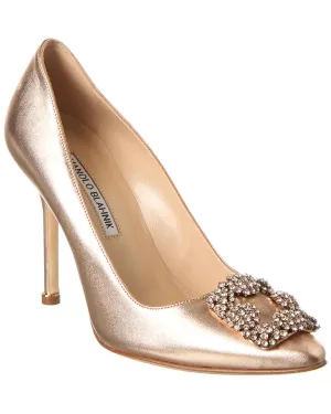 Manolo Blahnik Hangisi 105 Leather Pump Shoes_Manolo-Blahnik
