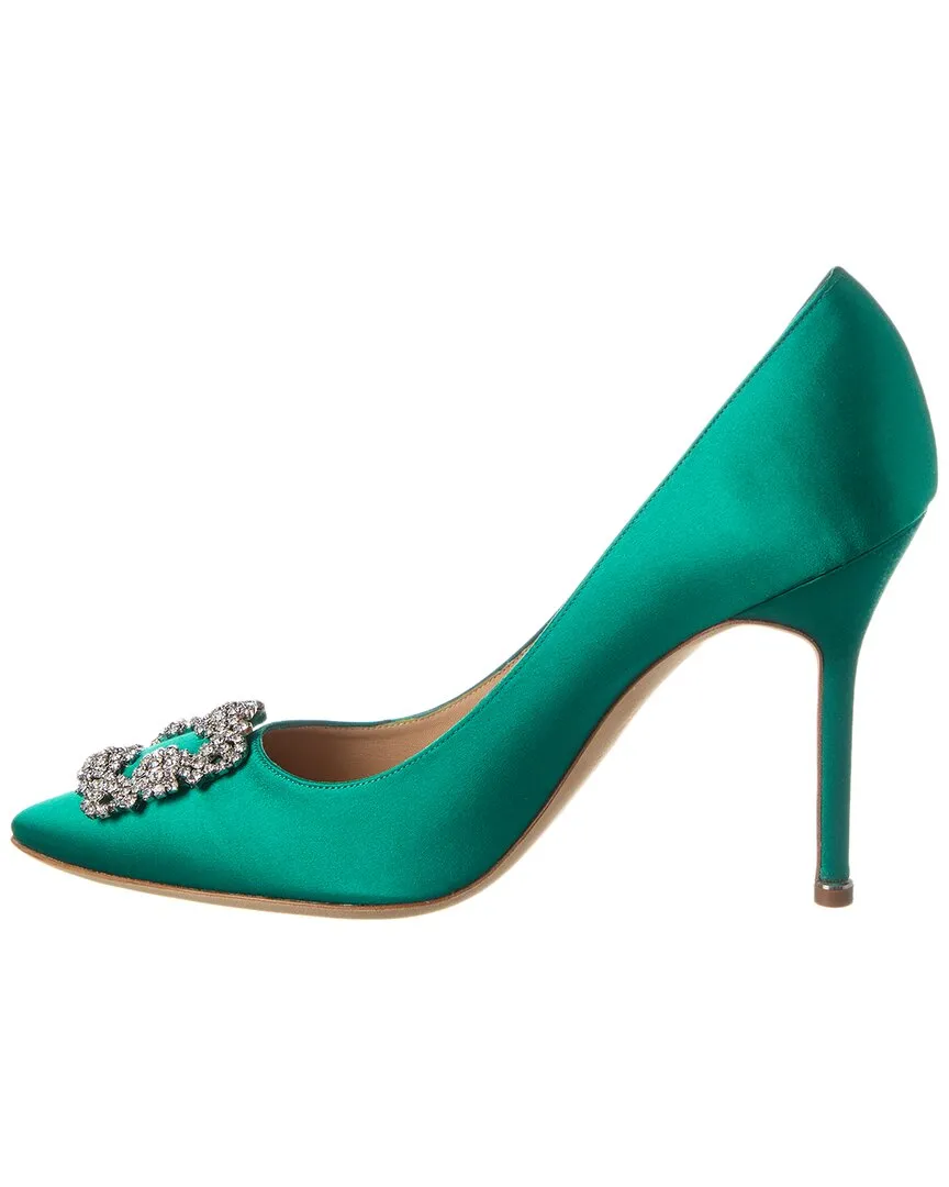 Manolo Blahnik Hangisi 105 Satin Pump Shoes_Manolo-Blahnik