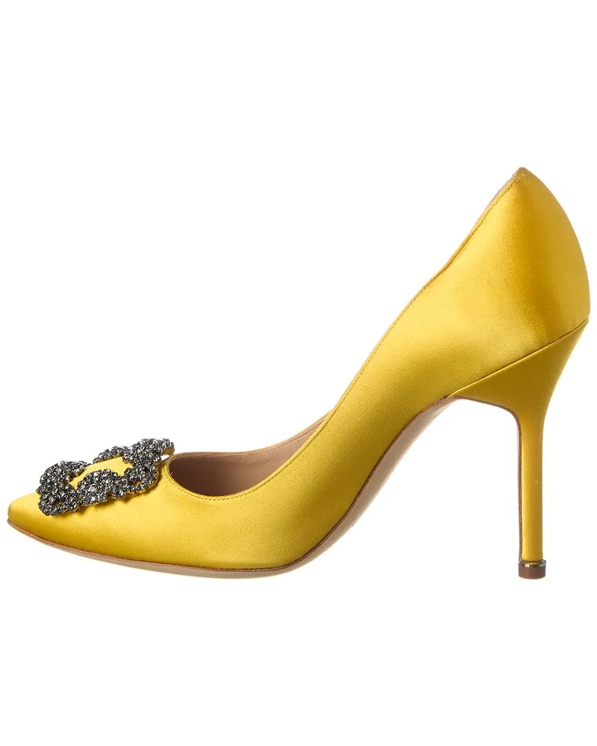 Manolo Blahnik Hangisi 105 Satin Pump Shoes_Manolo-Blahnik