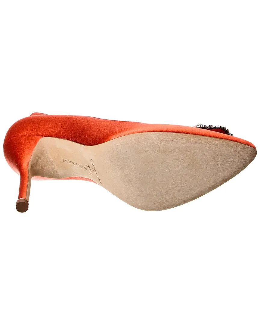 Manolo Blahnik Hangisi 105 Satin Pump Shoes_Manolo-Blahnik