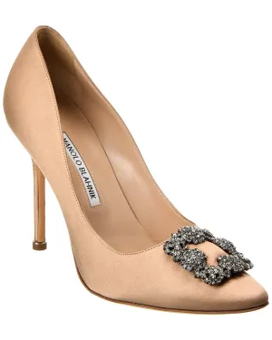 Manolo Blahnik Hangisi 105 Satin Pump Shoes_Manolo-Blahnik
