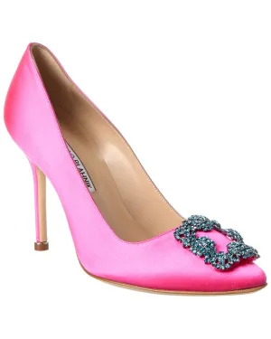 Manolo Blahnik Hangisi 105 Satin Pump Shoes_Manolo-Blahnik