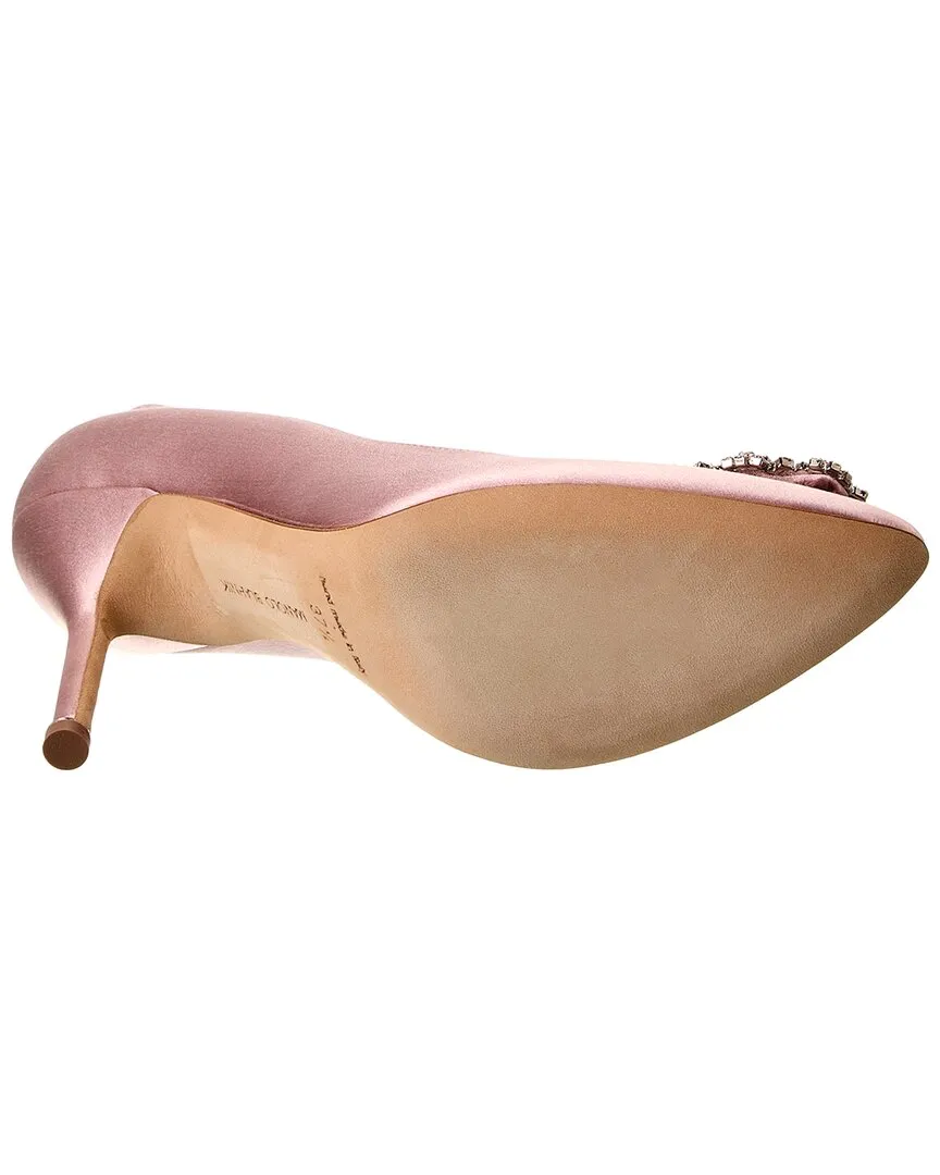 Manolo Blahnik Hangisi 105 Satin Pump Shoes_Manolo-Blahnik