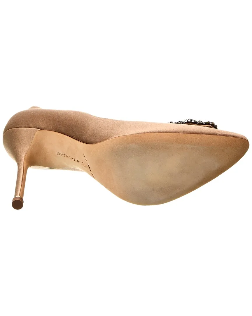 Manolo Blahnik Hangisi 105 Satin Pump Shoes_Manolo-Blahnik