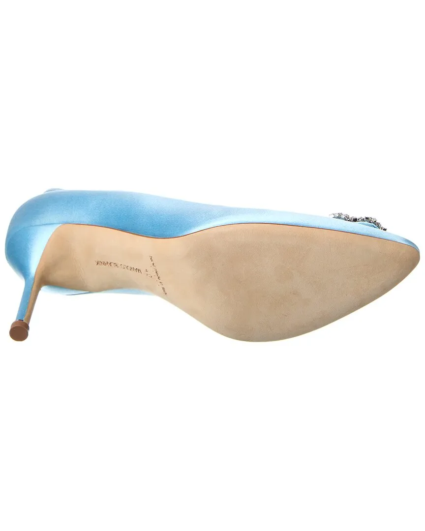 Manolo Blahnik Hangisi 105 Satin Pump Shoes_Manolo-Blahnik