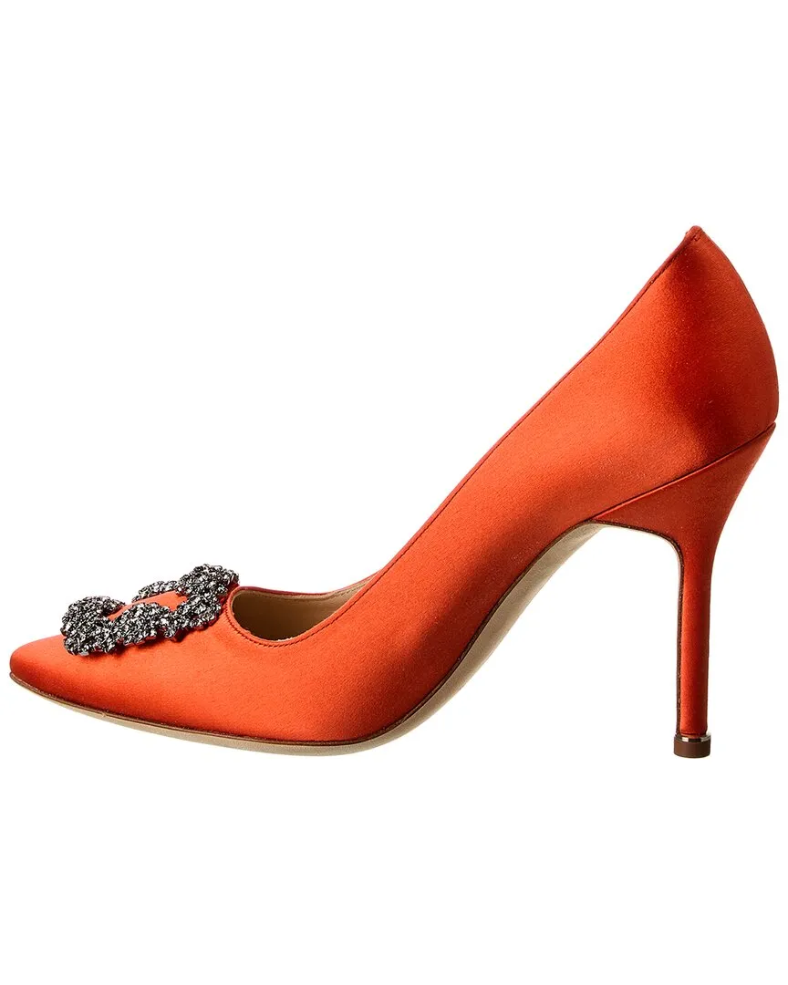 Manolo Blahnik Hangisi 105 Satin Pump Shoes_Manolo-Blahnik