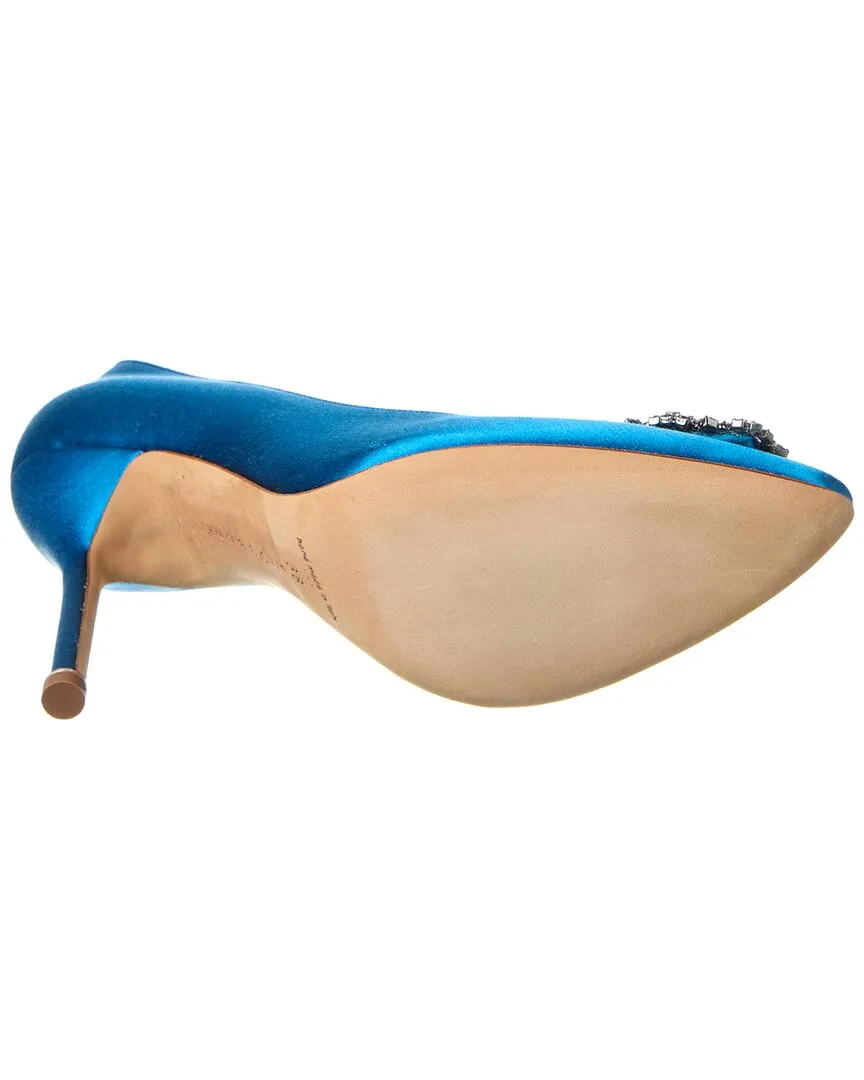 Manolo Blahnik Hangisi 105 Satin Pump Shoes_Manolo-Blahnik