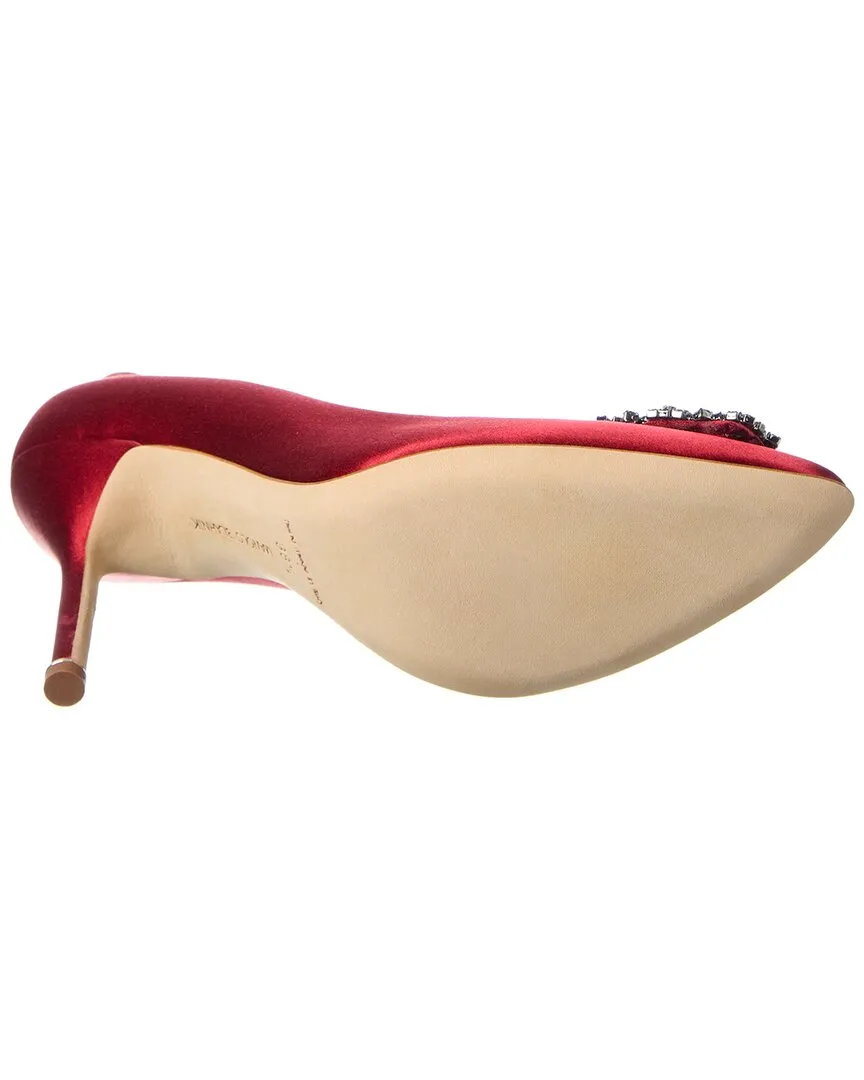 Manolo Blahnik Hangisi 105 Satin Pump Shoes_Manolo-Blahnik