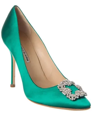 Manolo Blahnik Hangisi 105 Satin Pump Shoes_Manolo-Blahnik
