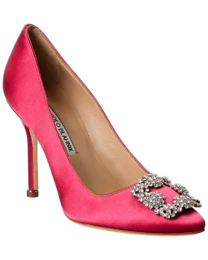 Manolo Blahnik Hangisi 105 Satin Pump Shoes_Manolo-Blahnik