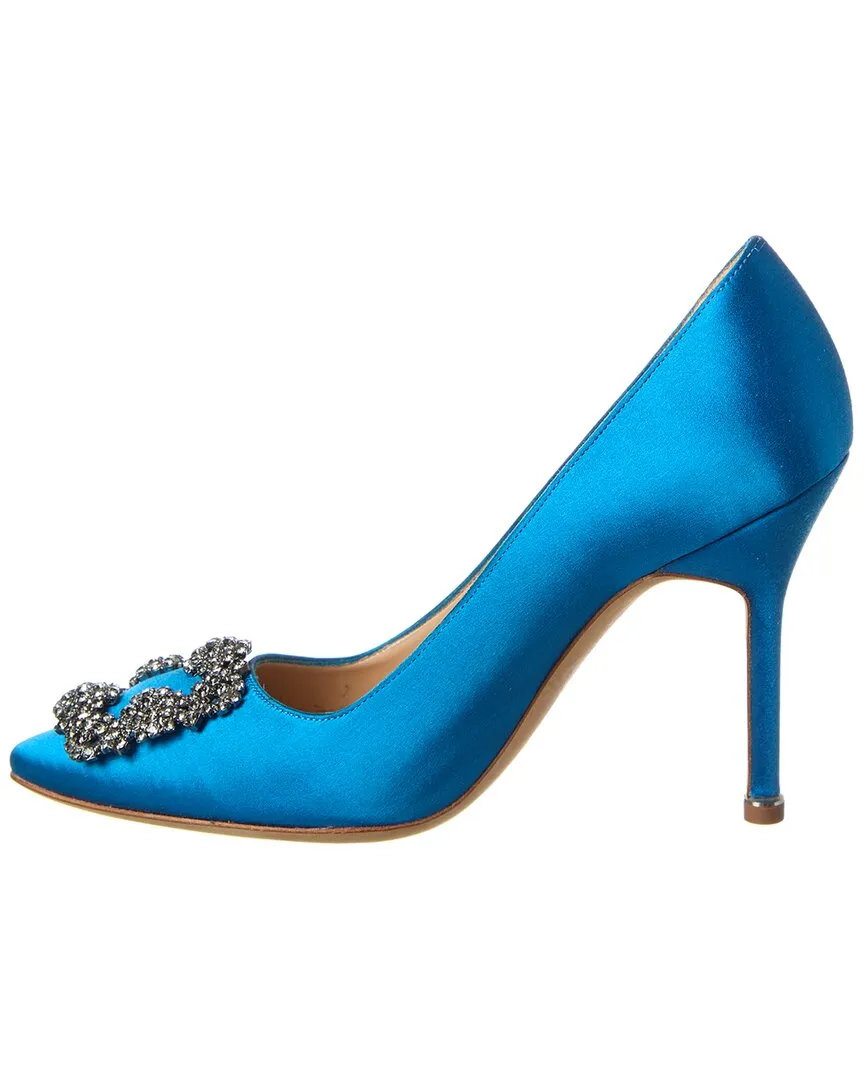 Manolo Blahnik Hangisi 105 Satin Pump Shoes_Manolo-Blahnik