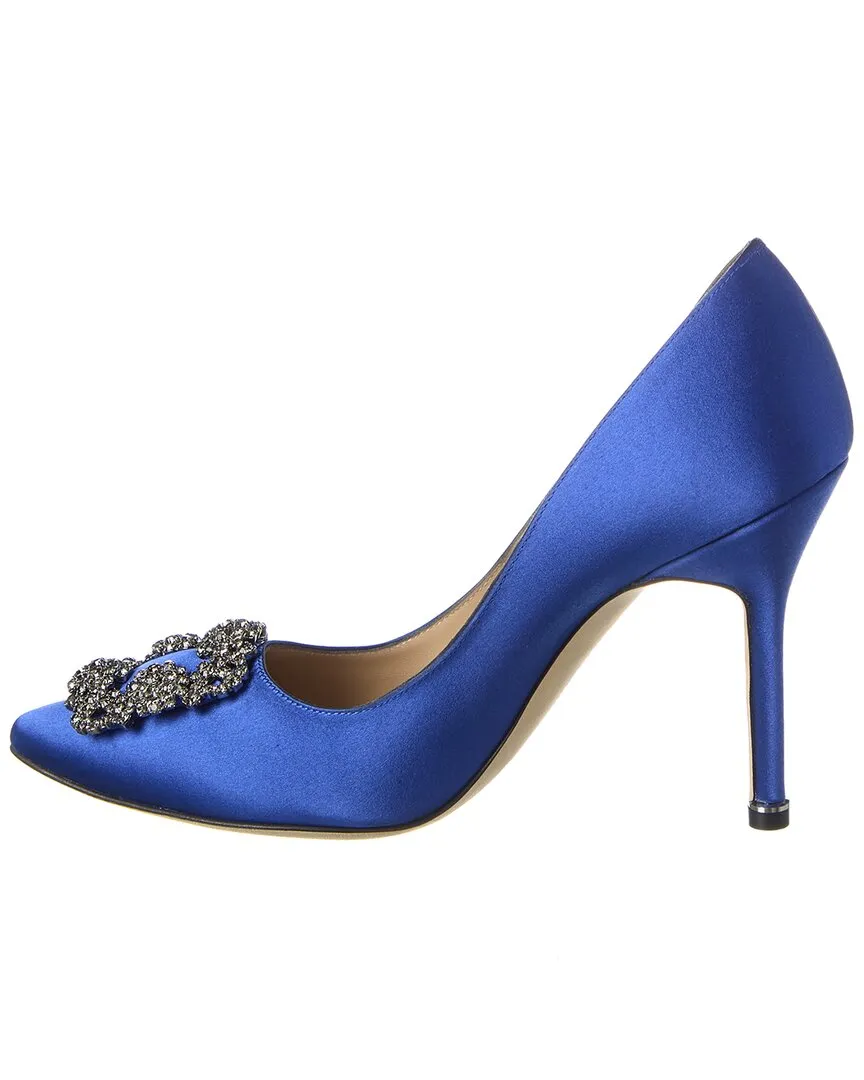Manolo Blahnik Hangisi 105 Satin Pump Shoes_Manolo-Blahnik