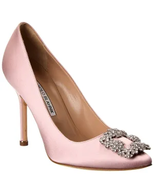 Manolo Blahnik Hangisi 105 Satin Pump Shoes_Manolo-Blahnik