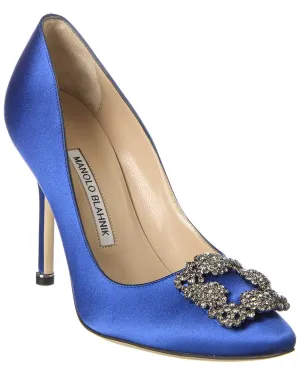 Manolo Blahnik Hangisi 105 Satin Pump Shoes_Manolo-Blahnik