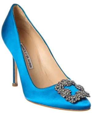 Manolo Blahnik Hangisi 105 Satin Pump Shoes_Manolo-Blahnik