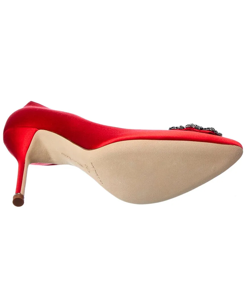 Manolo Blahnik Hangisi 105 Satin Pump Shoes_Manolo-Blahnik