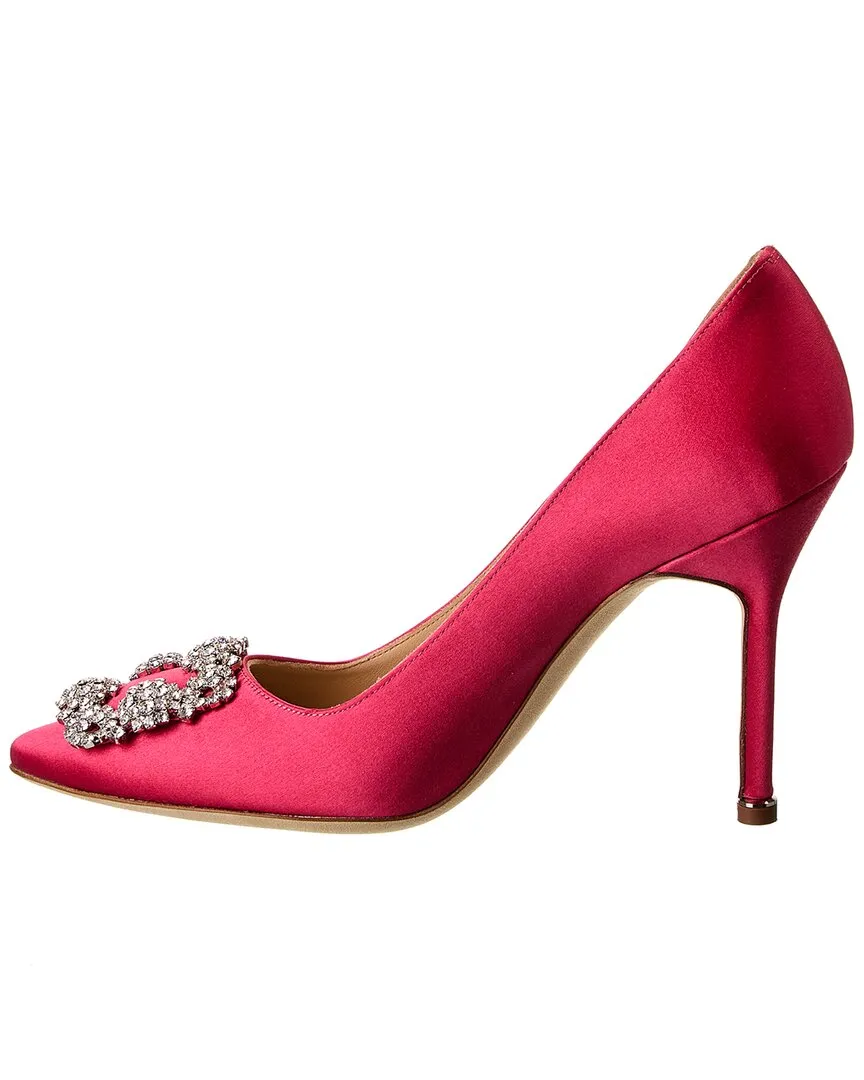 Manolo Blahnik Hangisi 105 Satin Pump Shoes_Manolo-Blahnik