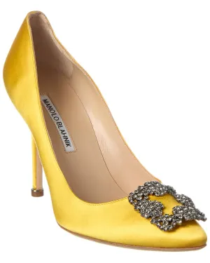 Manolo Blahnik Hangisi 105 Satin Pump Shoes_Manolo-Blahnik