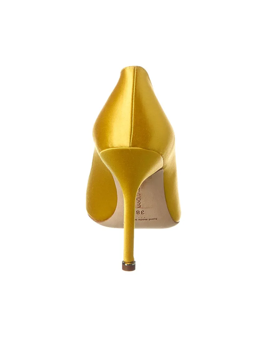 Manolo Blahnik Hangisi 105 Satin Pump Shoes_Manolo-Blahnik