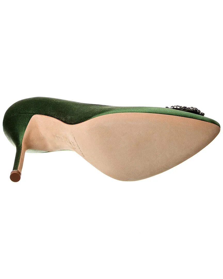 Manolo Blahnik Hangisi 105 Satin Pump Shoes_Manolo-Blahnik