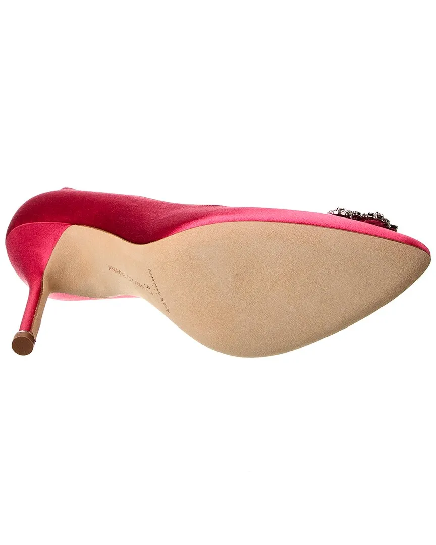 Manolo Blahnik Hangisi 105 Satin Pump Shoes_Manolo-Blahnik