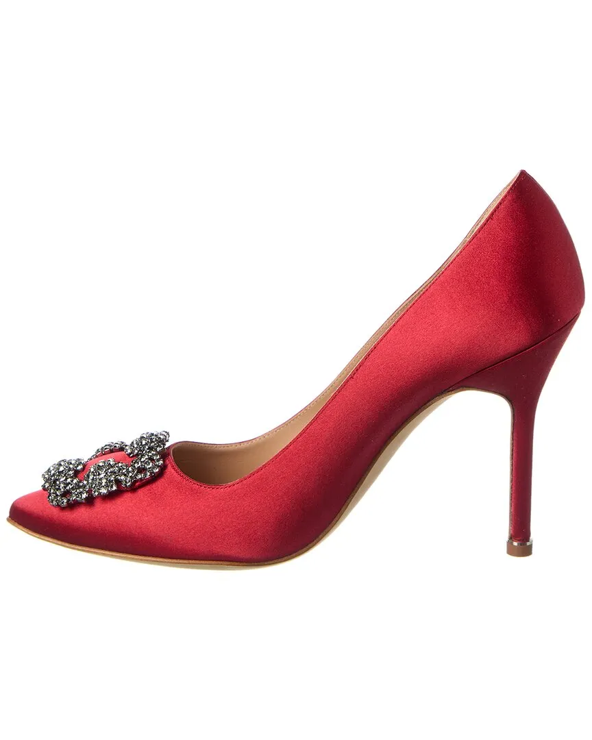 Manolo Blahnik Hangisi 105 Satin Pump Shoes_Manolo-Blahnik