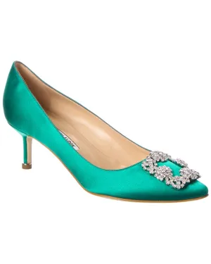 Manolo Blahnik Hangisi 50 Satin Pump Shoes_Manolo-Blahnik
