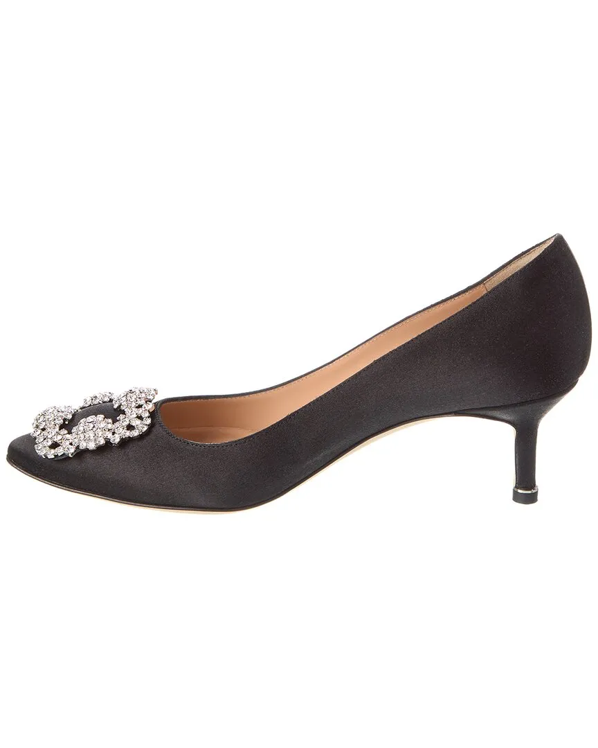 Manolo Blahnik Hangisi 50 Satin Pump Shoes_Manolo-Blahnik