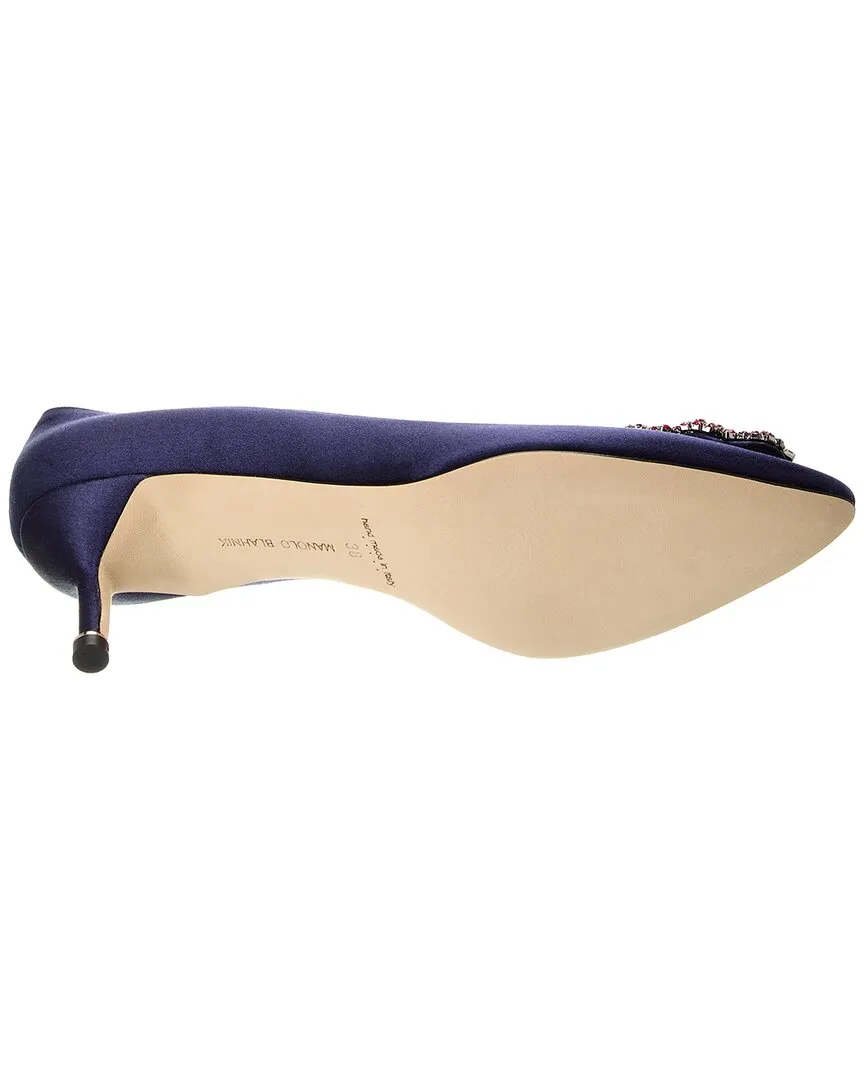 Manolo Blahnik Hangisi 50 Satin Pump Shoes_Manolo-Blahnik