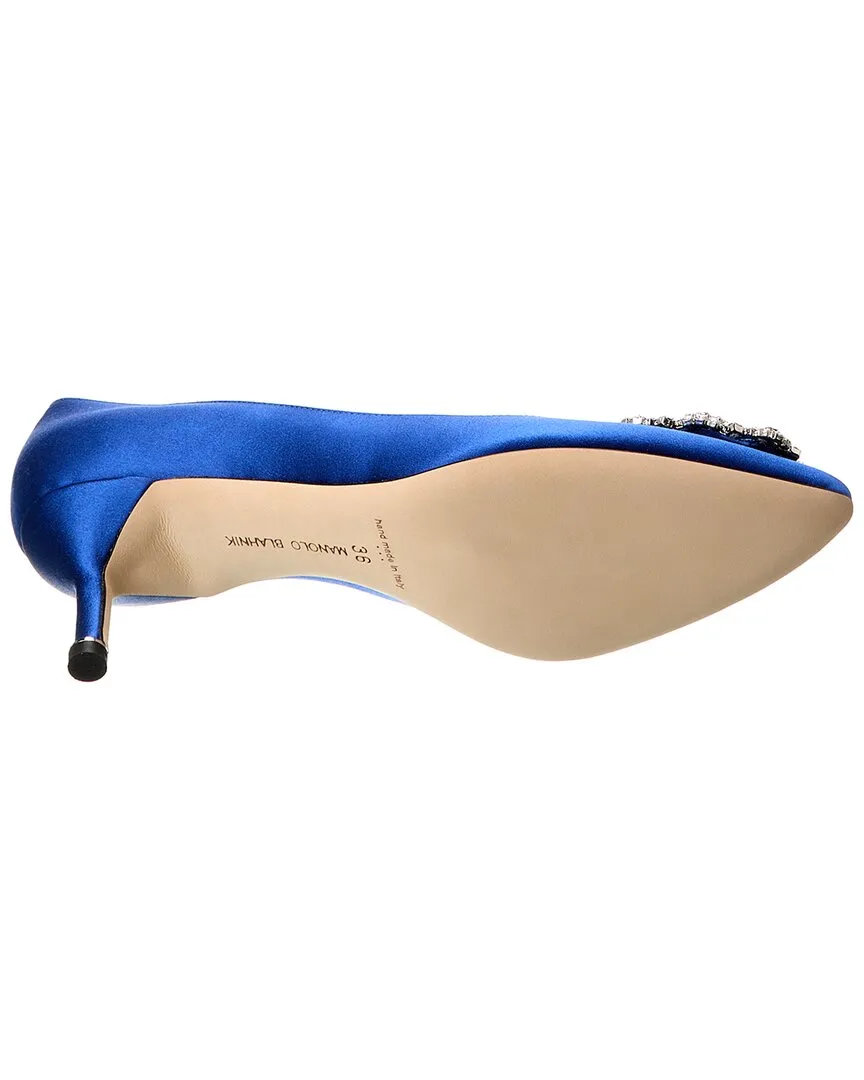 Manolo Blahnik Hangisi 50 Satin Pump Shoes_Manolo-Blahnik