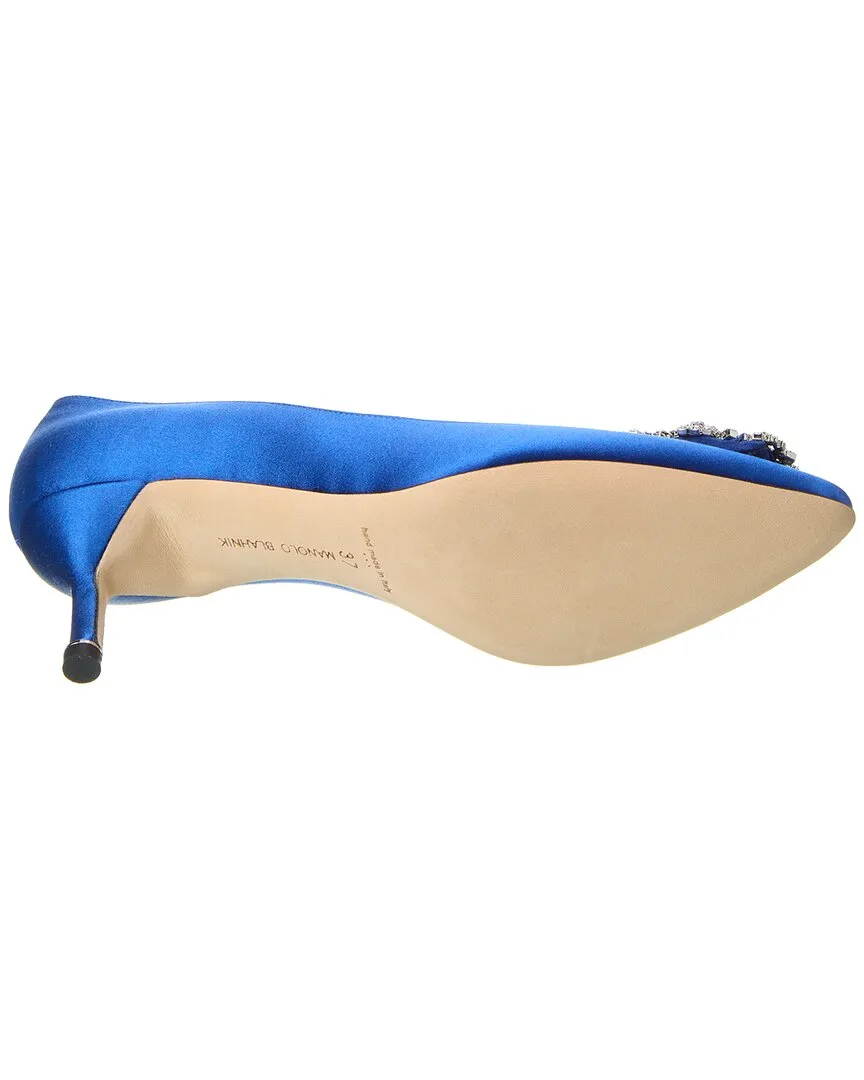 Manolo Blahnik Hangisi 50 Satin Pump Shoes_Manolo-Blahnik