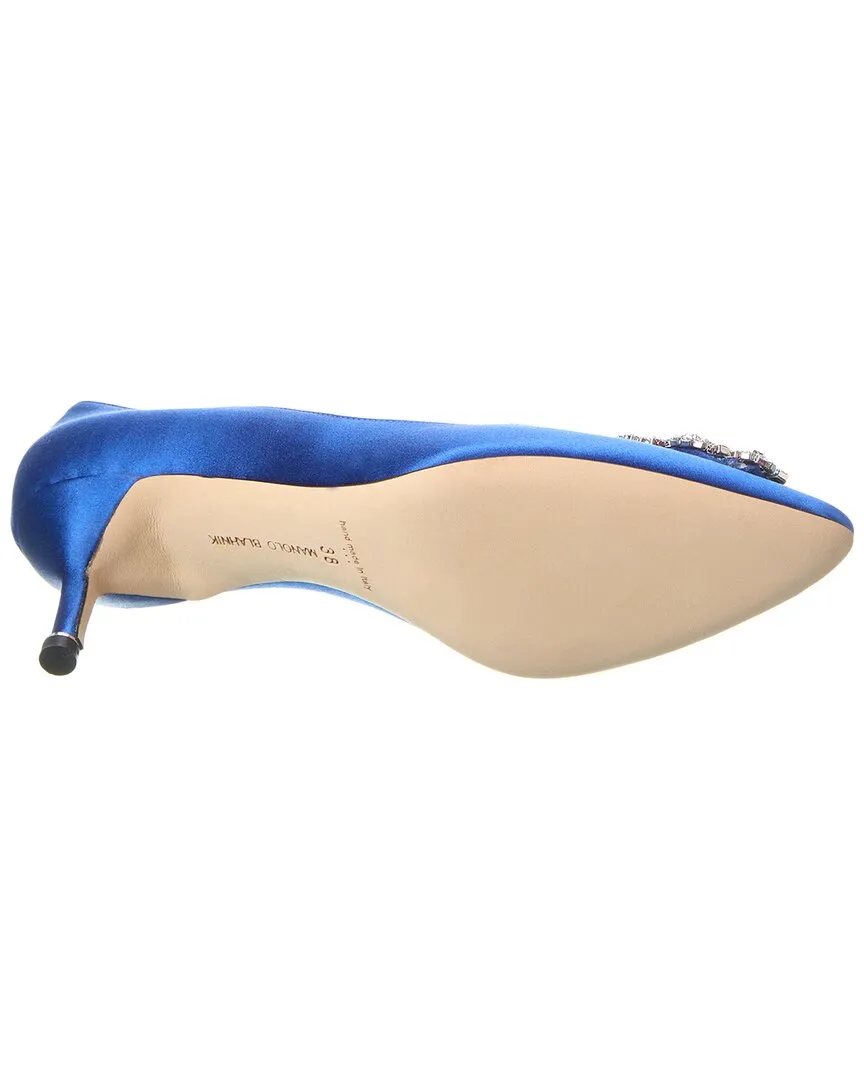 Manolo Blahnik Hangisi 50 Satin Pump Shoes_Manolo-Blahnik