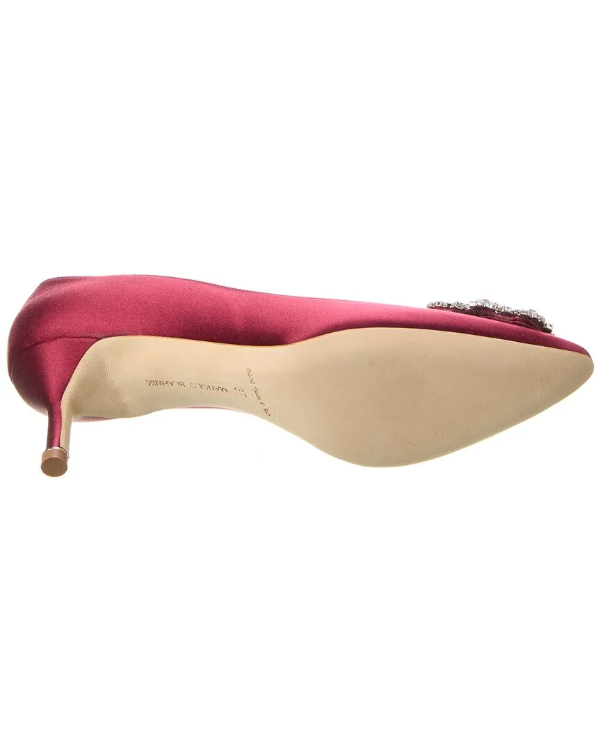 Manolo Blahnik Hangisi 50 Satin Pump Shoes_Manolo-Blahnik