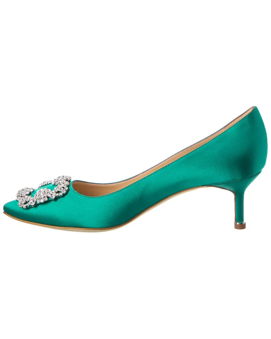 Manolo Blahnik Hangisi 50 Satin Pump Shoes_Manolo-Blahnik