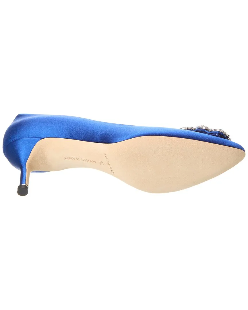 Manolo Blahnik Hangisi 50 Satin Pump Shoes_Manolo-Blahnik
