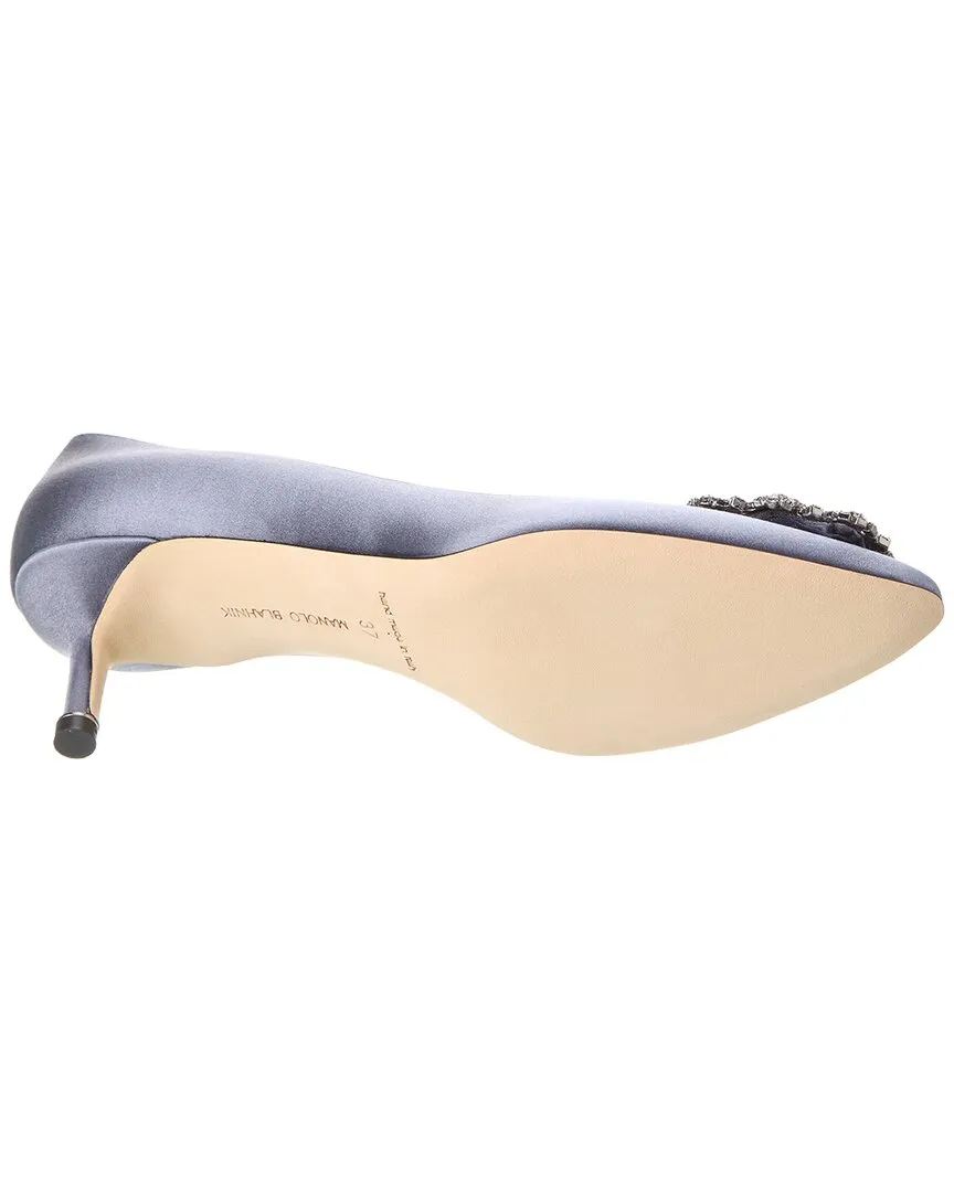 Manolo Blahnik Hangisi 50 Satin Pump Shoes_Manolo-Blahnik
