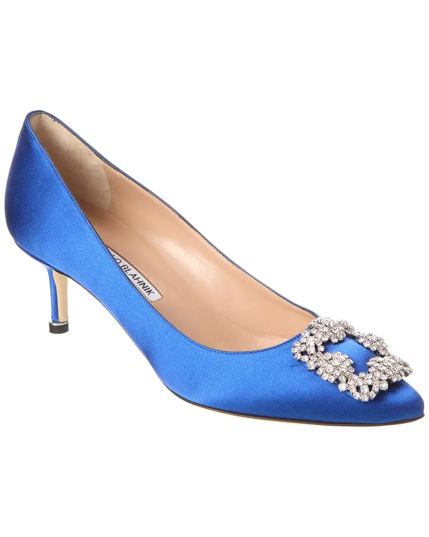 Manolo Blahnik Hangisi 50 Satin Pump Shoes_Manolo-Blahnik