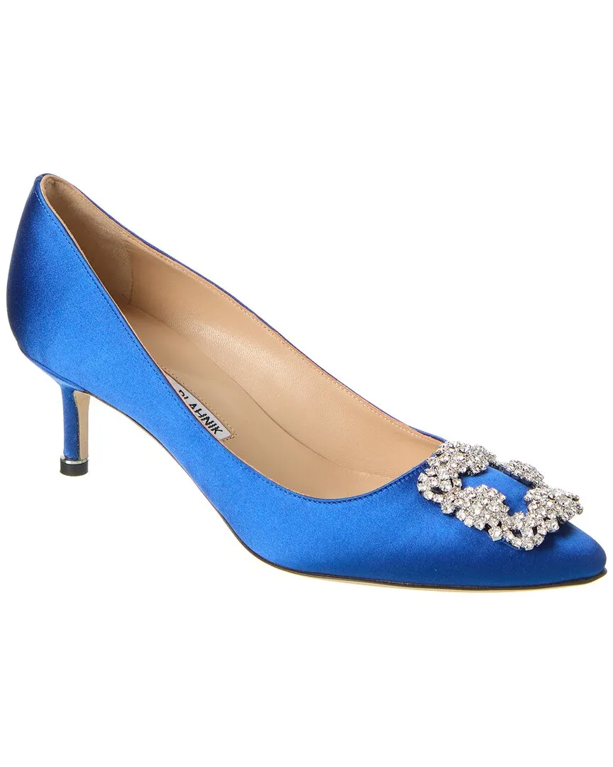 Manolo Blahnik Hangisi 50 Satin Pump Shoes_Manolo-Blahnik