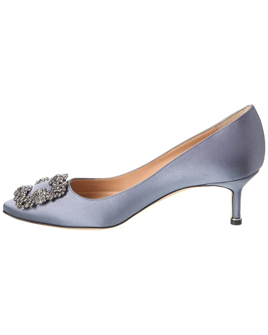 Manolo Blahnik Hangisi 50 Satin Pump Shoes_Manolo-Blahnik