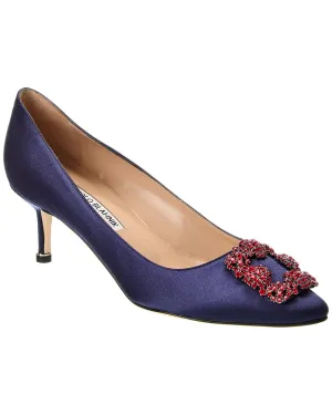 Manolo Blahnik Hangisi 50 Satin Pump Shoes_Manolo-Blahnik